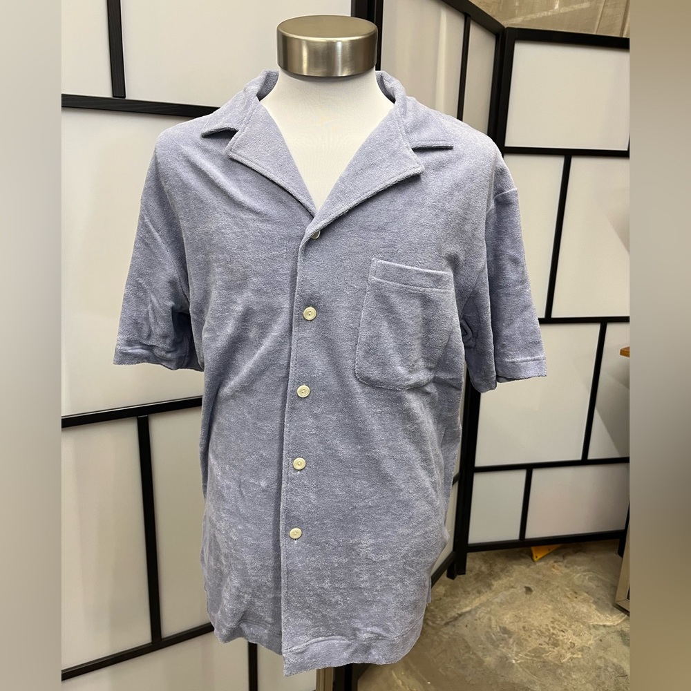 Eton terry cloth resort shirt